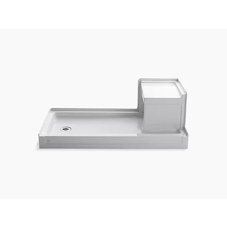 Kohler Tresham(R) 60" X 32" Receptor With Integral Seat And Left-Hand Drain 1977-0